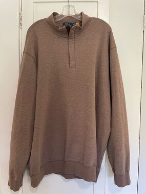 Polo Ralph Lauren Brown Quarter-Zip Pullover 2xl